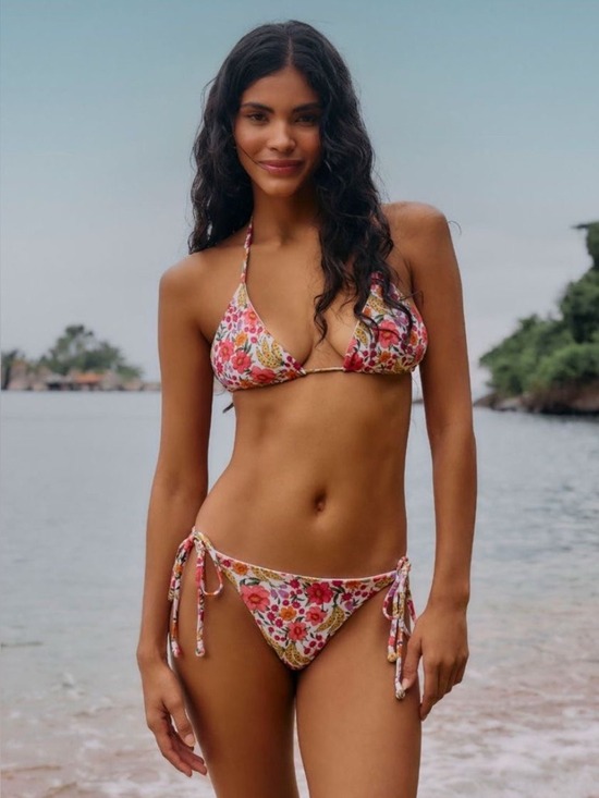 FARM Rio Other - Set - Farm Rio Banana Flowers Triangle Bikini